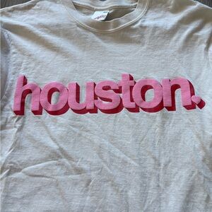 Pink 'Houston' Graphic T-Shirt
